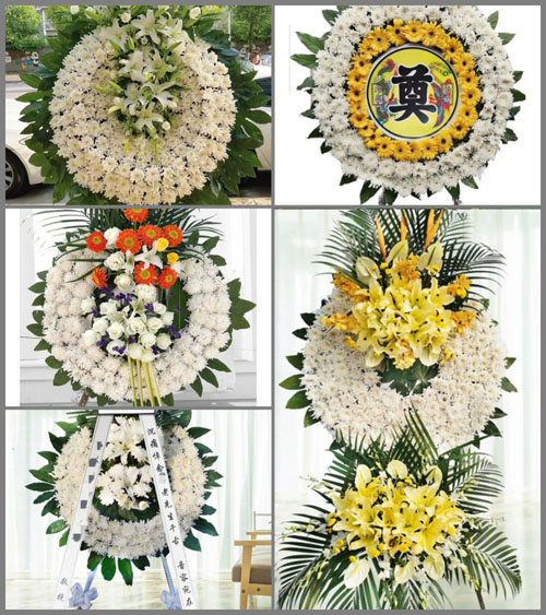 广东梅州市五华县河东镇下二村花圈速递